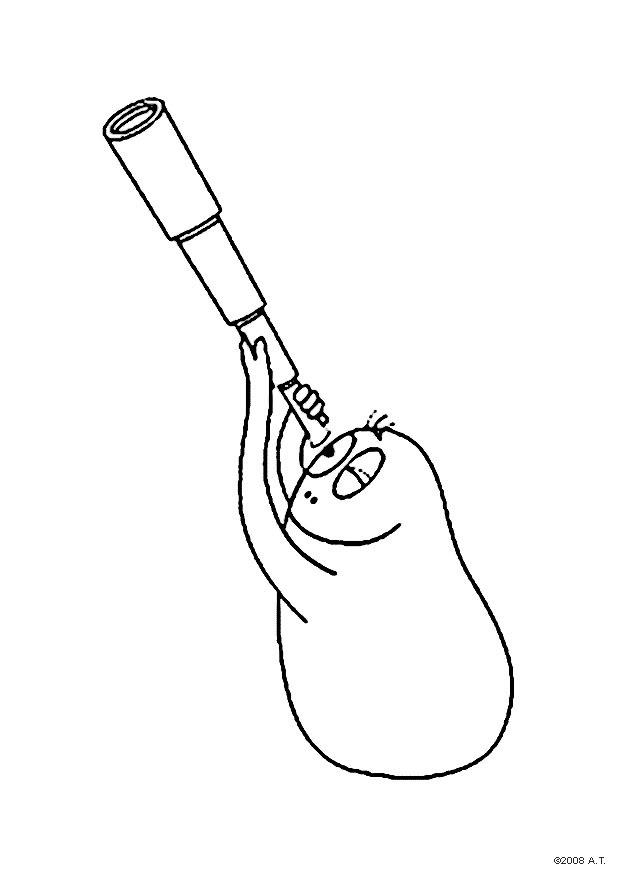 astronome Coloriage astronome