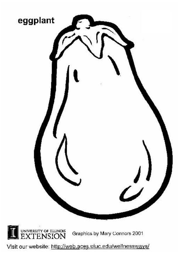 aubergine Coloriage aubergine