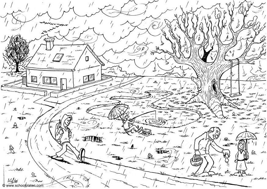 automne Coloriage automne