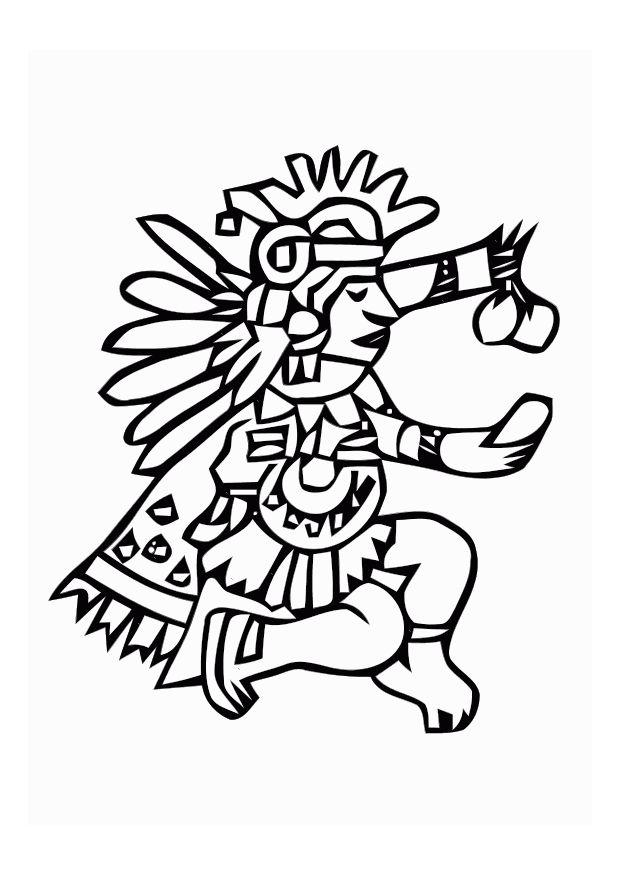 aztA¨ques Coloriage aztA¨ques