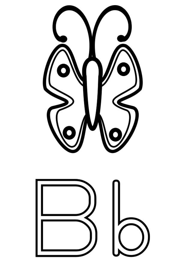 b Coloriage b