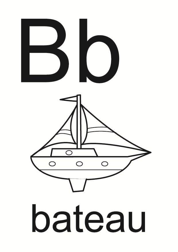 b Coloriage b