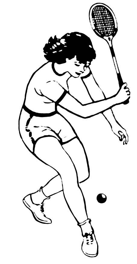 badminton Coloriage badminton