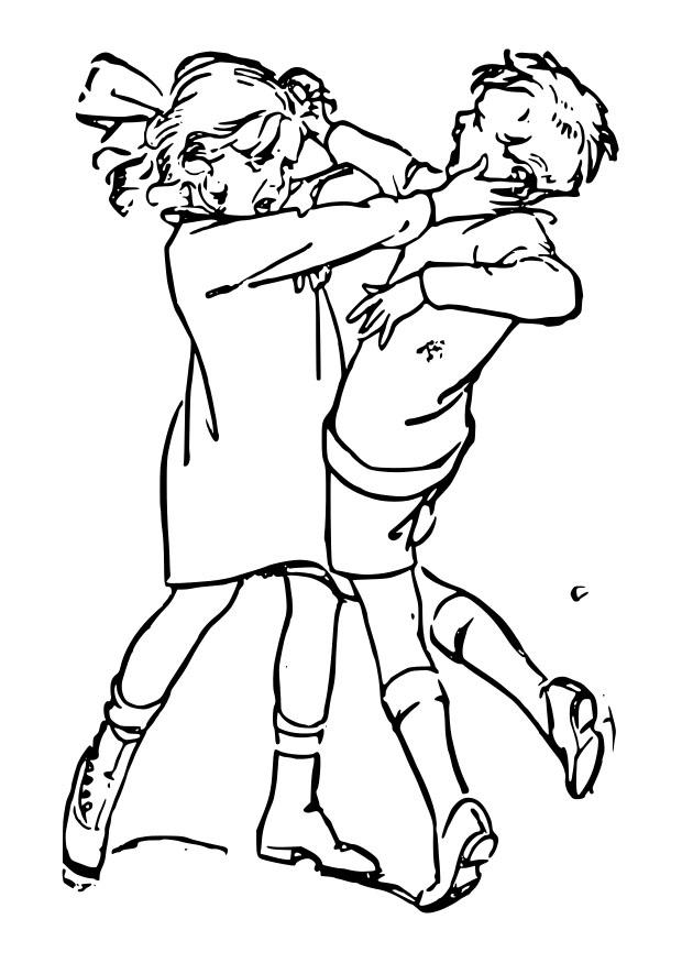 bagarre Coloriage bagarre