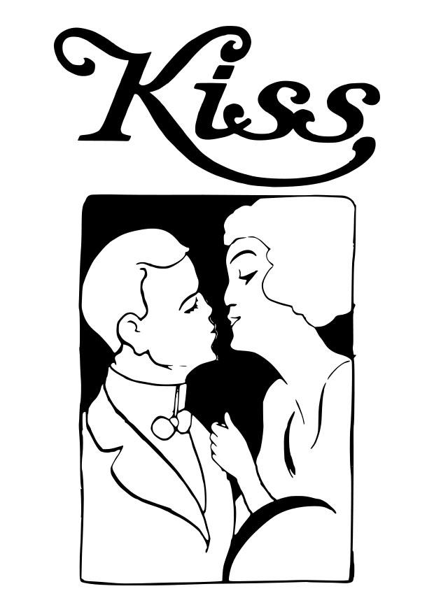 baiser Coloriage baiser