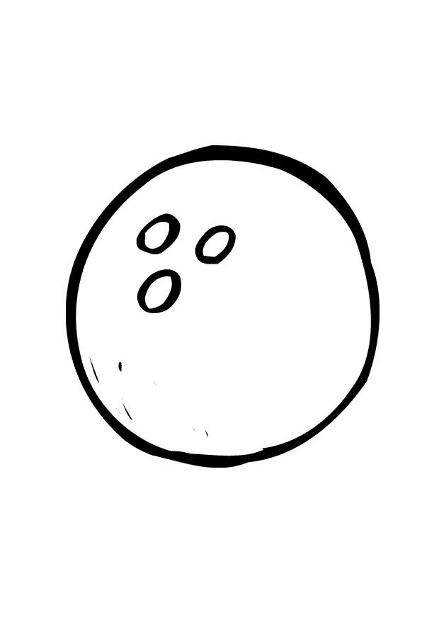 balle de bowling Coloriage balle de bowling