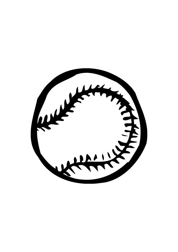 balle pour base-ball Coloriage balle pour base-ball