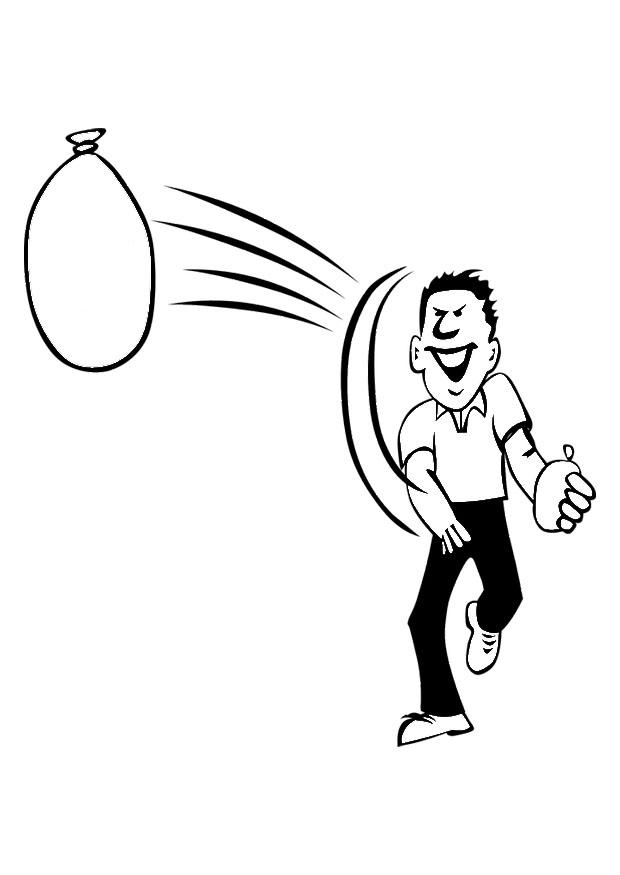 ballon d'eau Coloriage ballon d'eau
