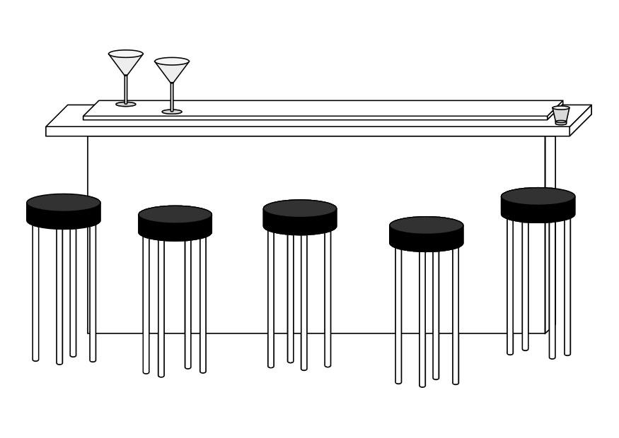 bar Coloriage bar