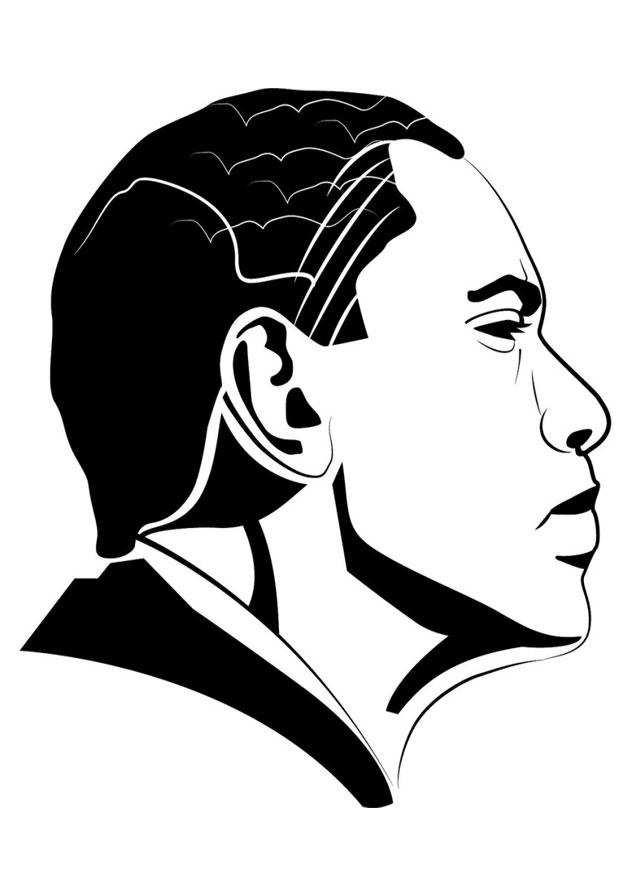 barack obama Coloriage barack obama