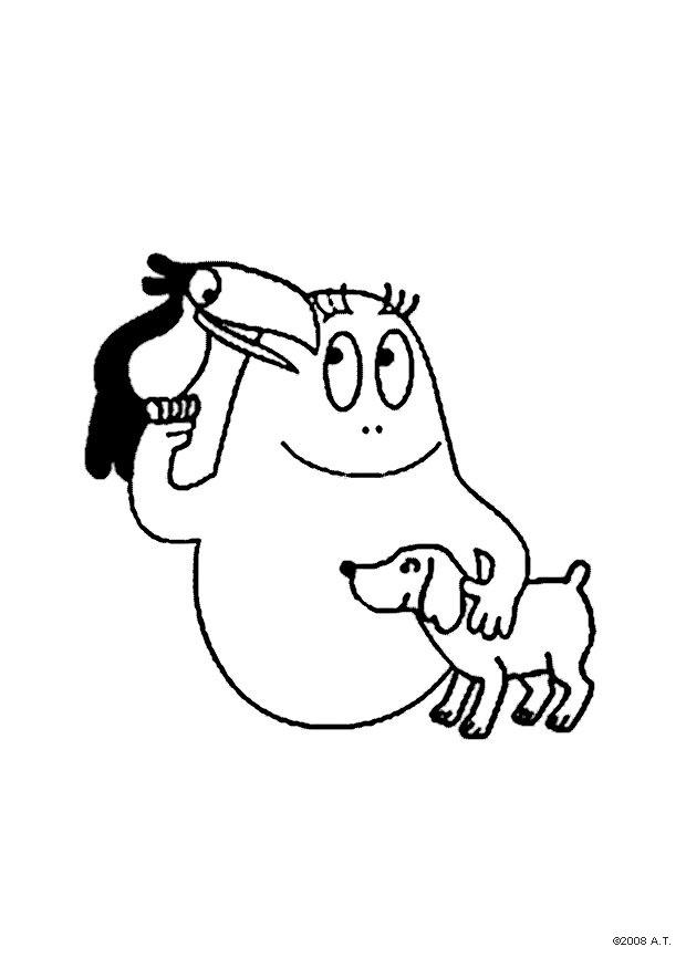 barbapapa et ses amis Coloriage barbapapa et ses amis
