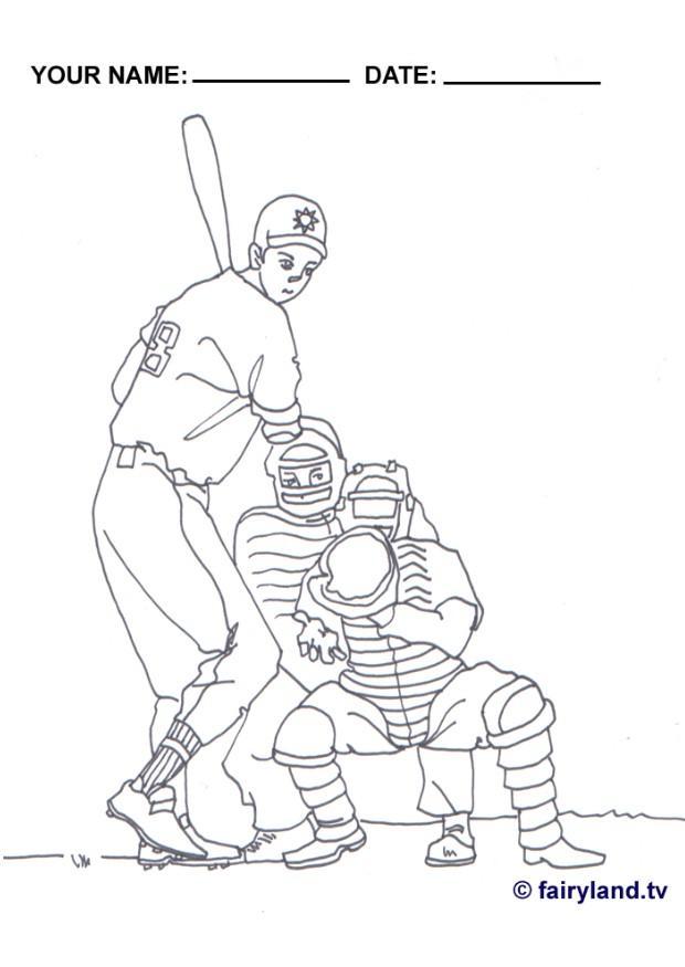 baseball Coloriage baseball
