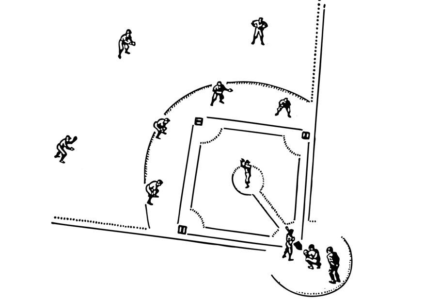 baseball Coloriage baseball