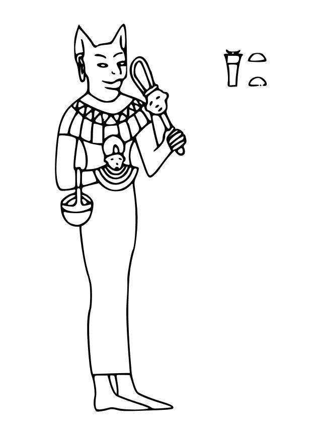 bastet Coloriage bastet