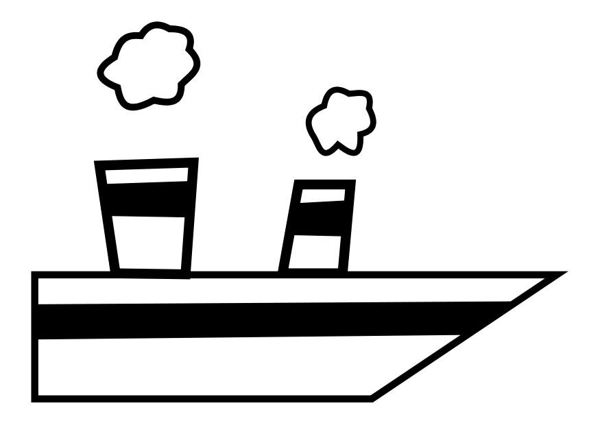 bateau A vapeur Coloriage bateau A vapeur
