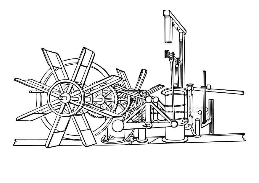 bateau A vapeur Coloriage bateau A vapeur