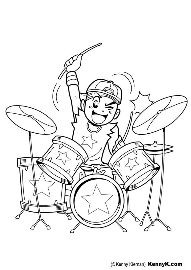 batteur Coloriage batteur