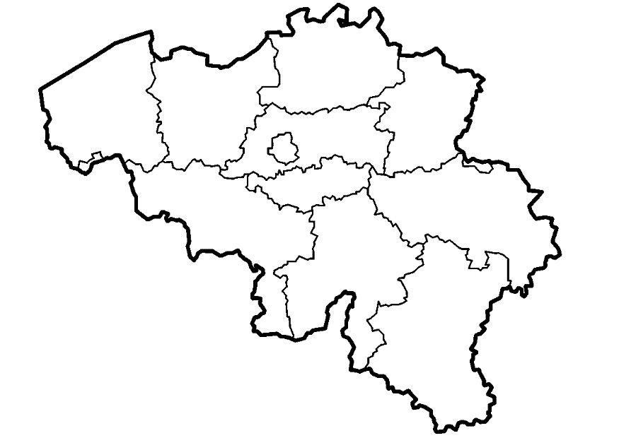 belgique - provinces Coloriage belgique - provinces