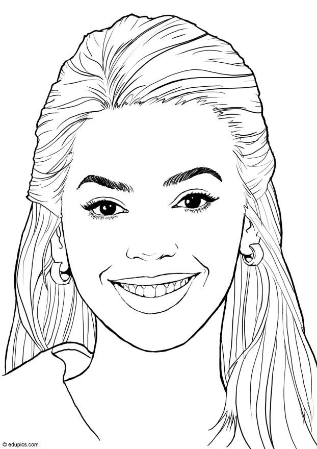 Coloriage beyonce knowles