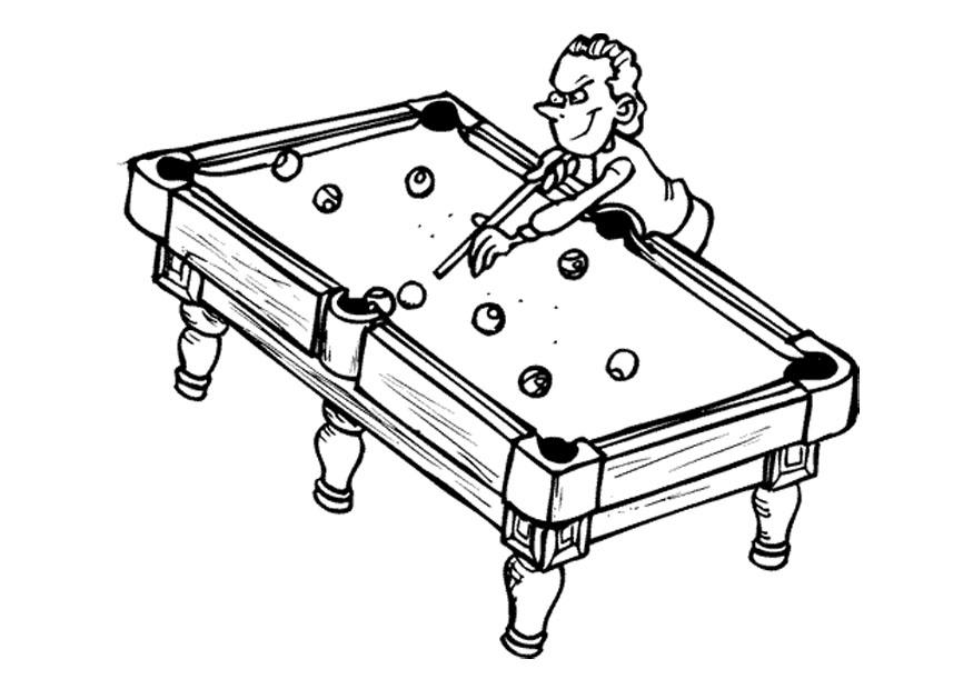 billard Coloriage billard