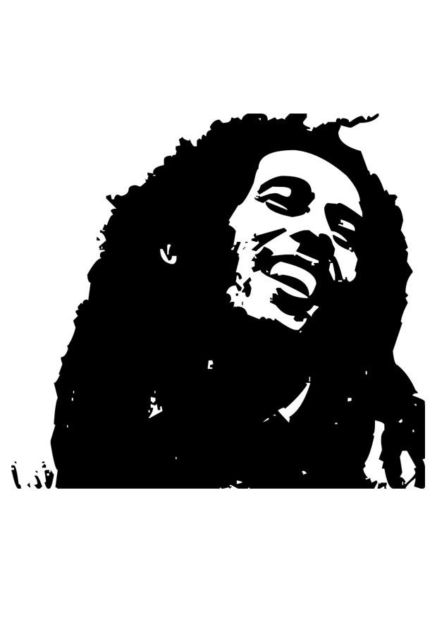 bob marley Coloriage bob marley