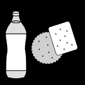 boisson et biscuit Coloriage boisson et biscuit