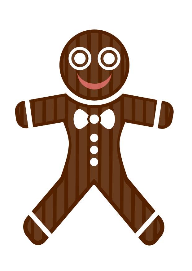 bonhomme de gA¢teau au poivre Coloriage bonhomme de gA¢teau au poivre