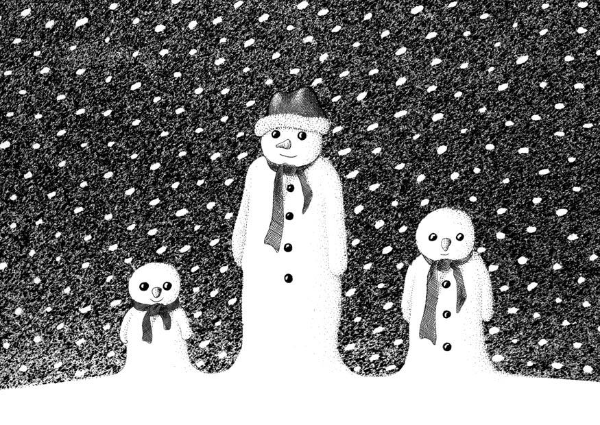 bonhomme de neige Coloriage bonhomme de neige