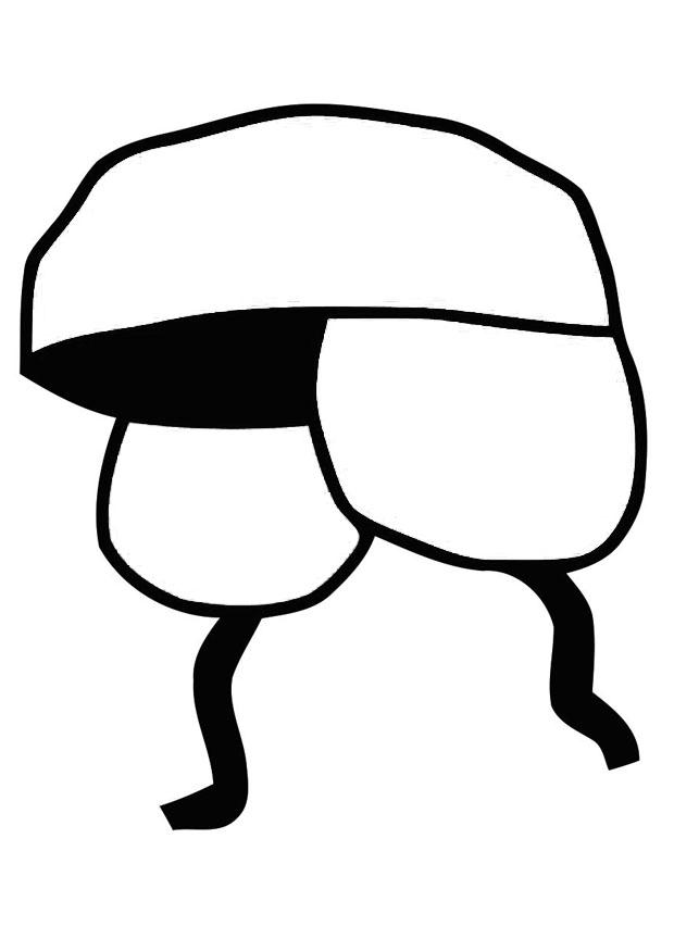bonnet - ouchanka Coloriage bonnet - ouchanka
