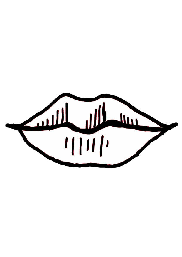 bouche / lA¨vres Coloriage bouche / lA¨vres