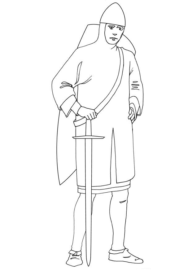bouclier sur le dos Coloriage bouclier sur le dos