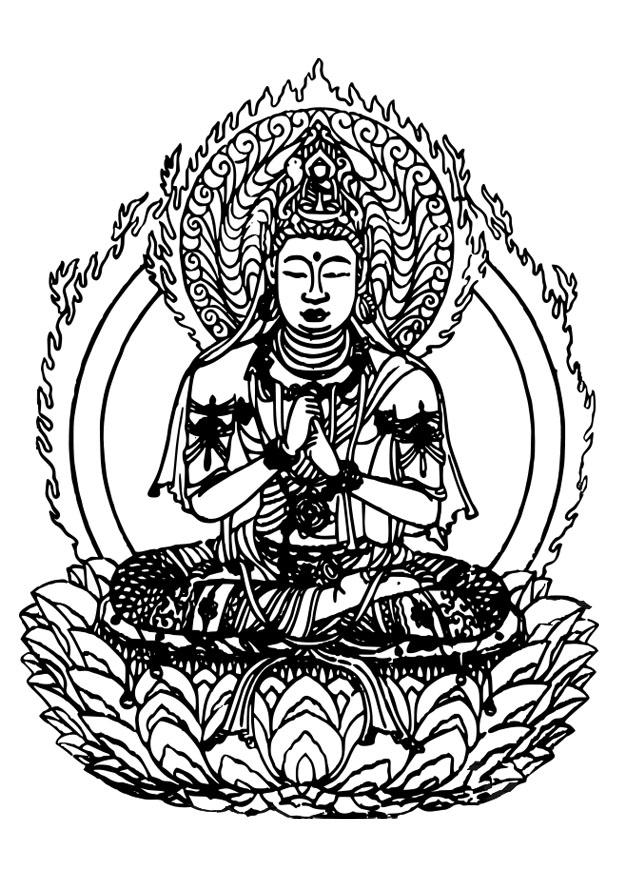 bouddha Coloriage bouddha