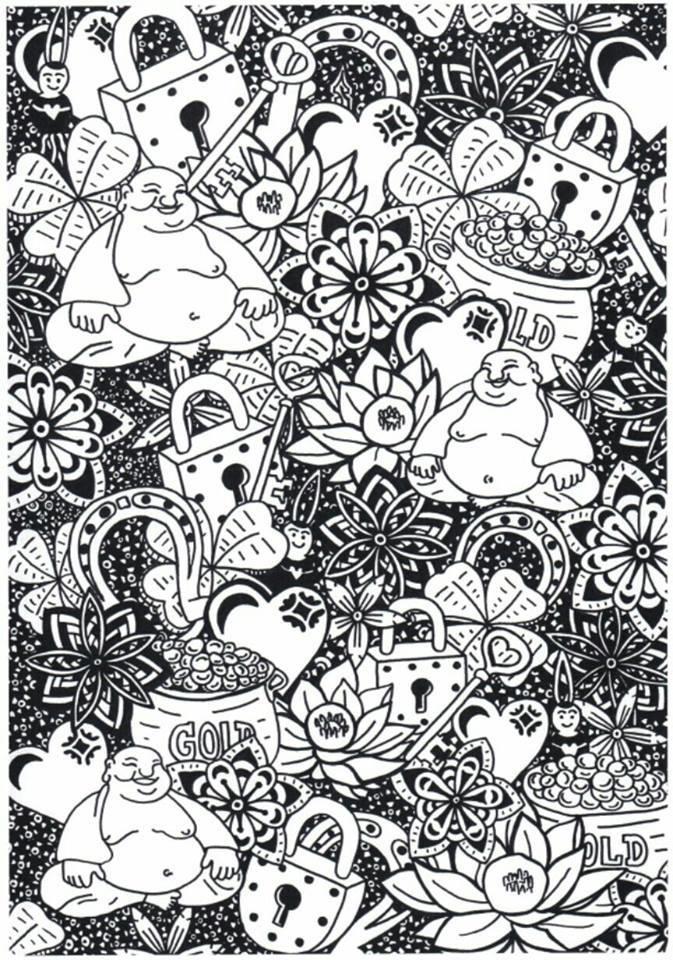 bouddha apporte la prospA©ritA© Coloriage bouddha apporte la prospA©ritA©