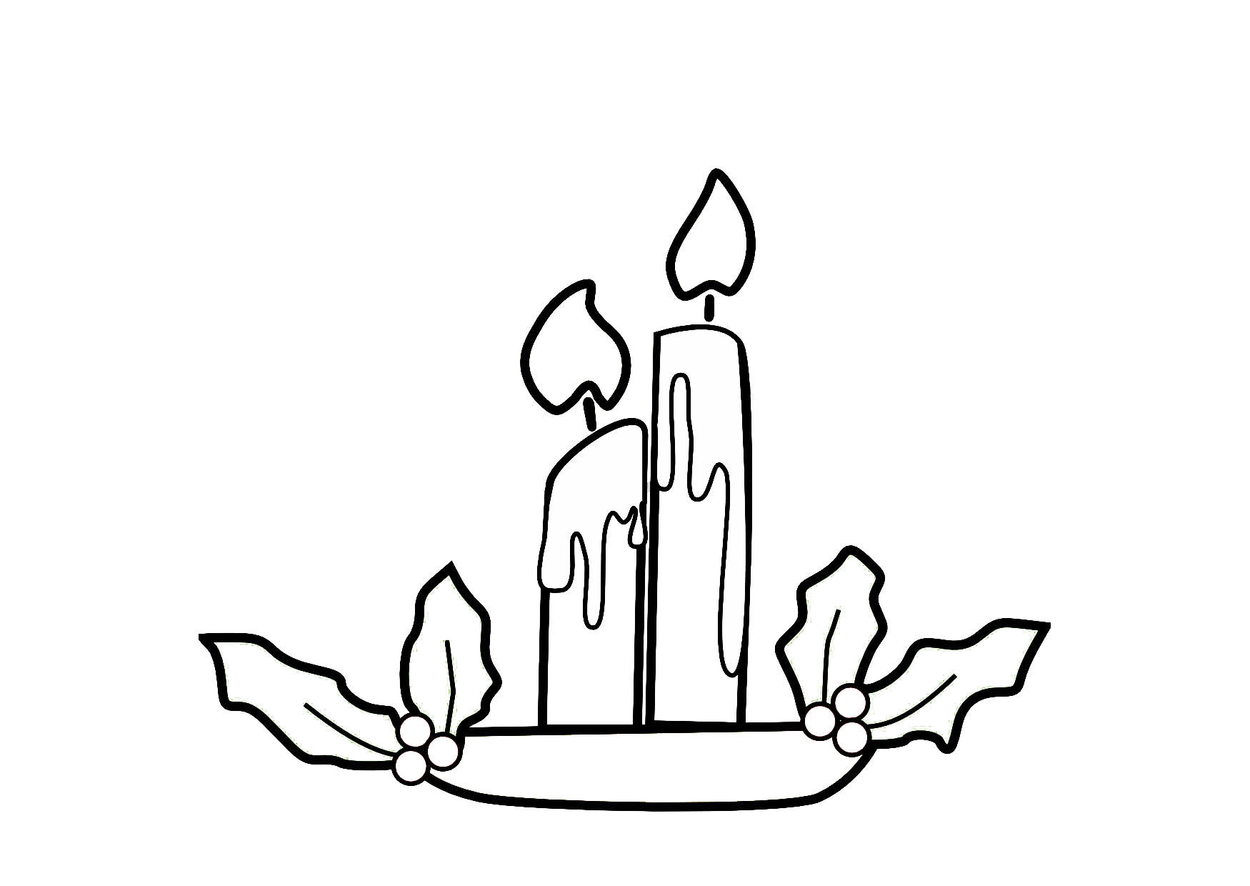 Coloriage bougies de noA«l
