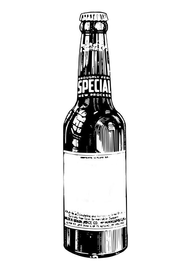 bouteille de biA¨re Coloriage bouteille de biA¨re