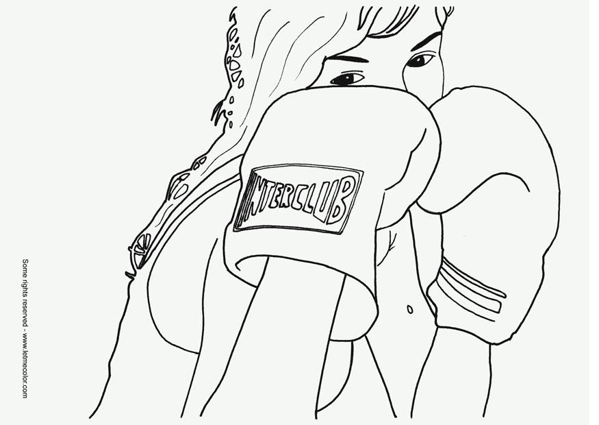 boxer Coloriage boxer