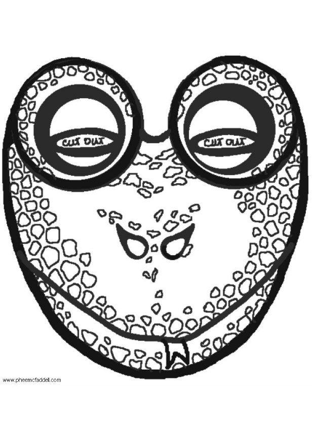 Bricolage masque de grenouille