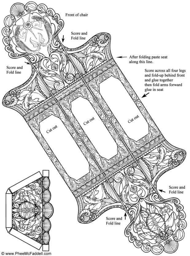 Bricolage sirA¨ne sur une chaise - partie 1
