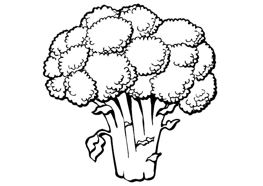 brocoli Coloriage brocoli