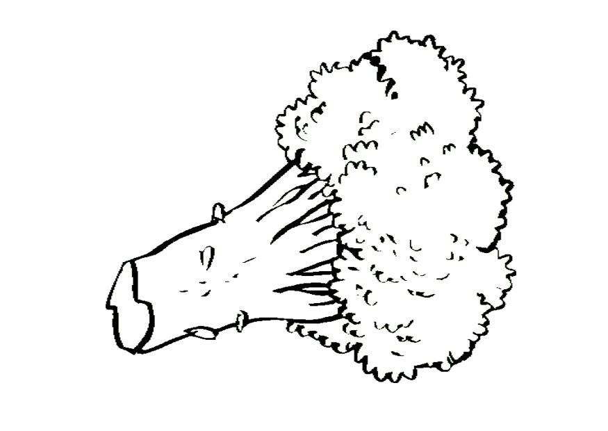 brocoli Coloriage brocoli