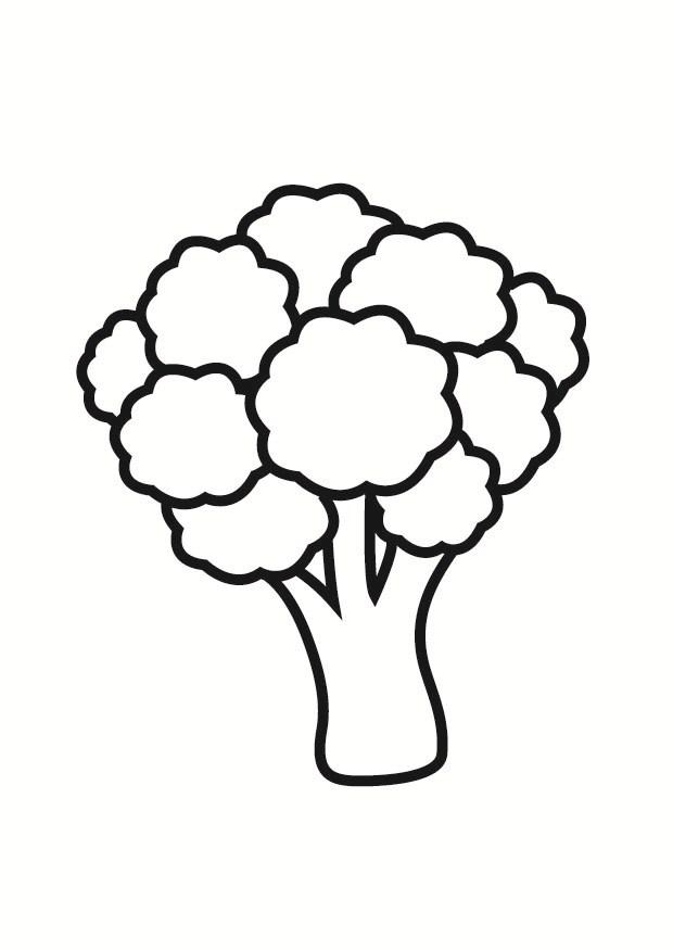 brocolli Coloriage brocolli