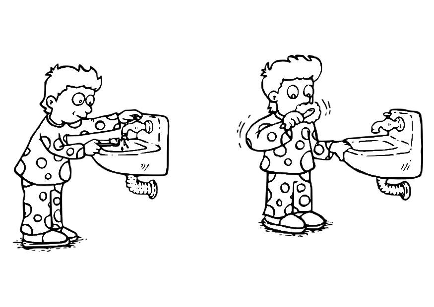 brosser ses dents Coloriage brosser ses dents