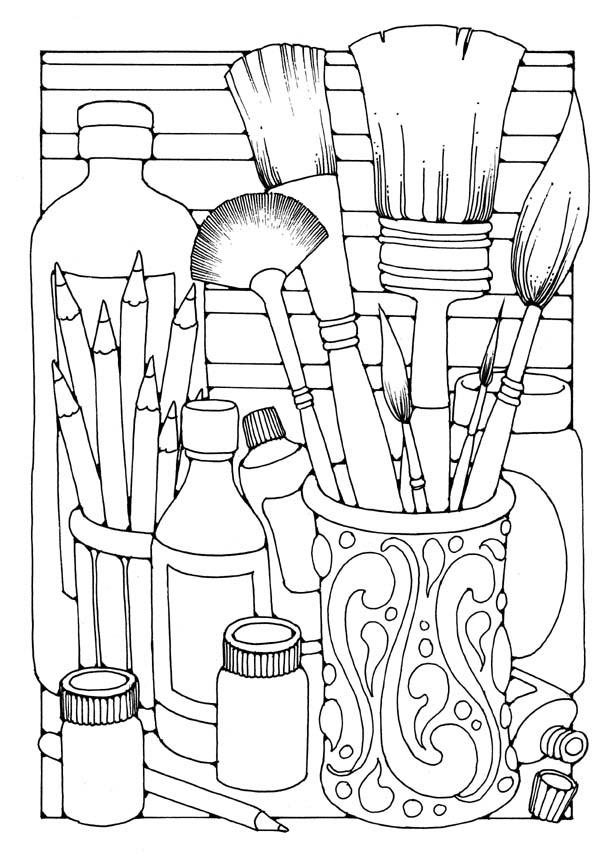 brosses Coloriage brosses