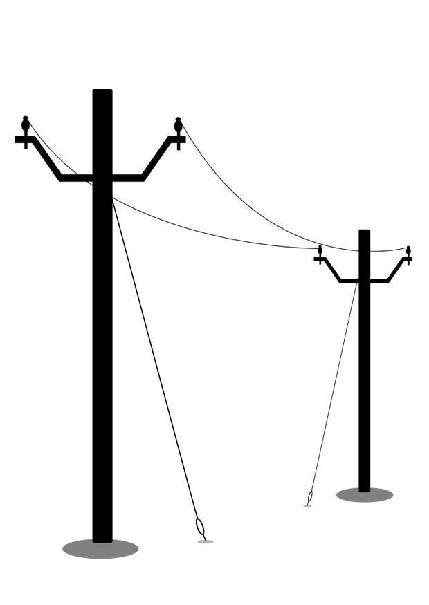 cA¢bles A haute tension Coloriage cA¢bles A haute tension