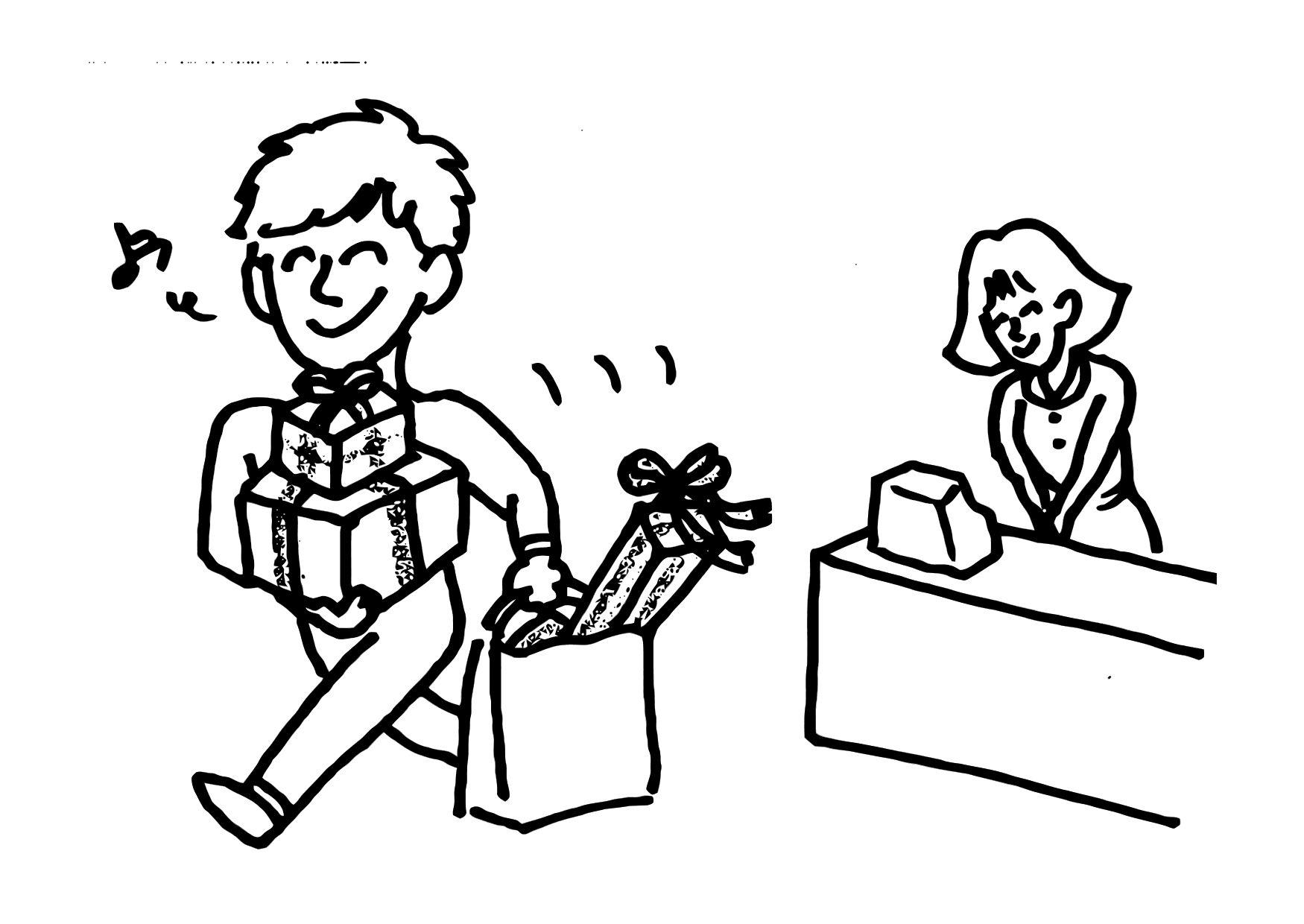 cadeau Coloriage cadeau