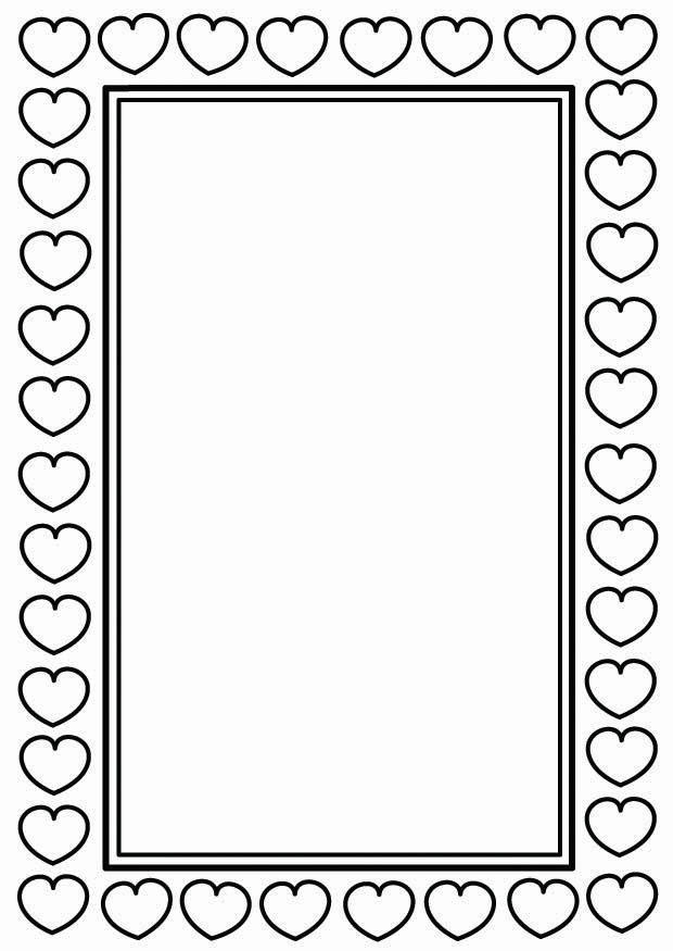 cadre de saint-valentin Coloriage cadre de saint-valentin