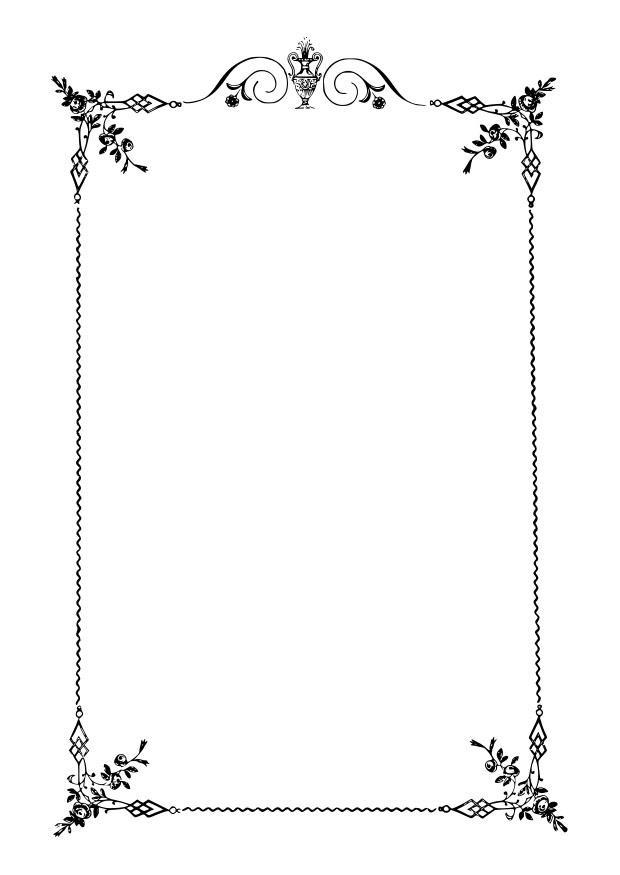 cadre A©lA©gant Coloriage cadre A©lA©gant