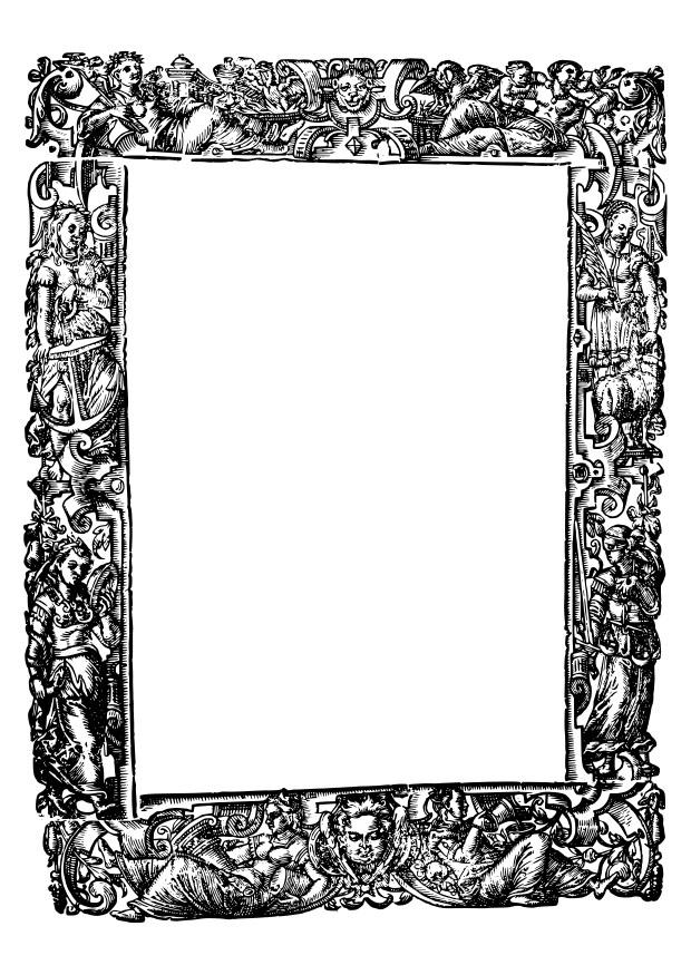 cadre moyen-A‚ge Coloriage cadre moyen-A‚ge
