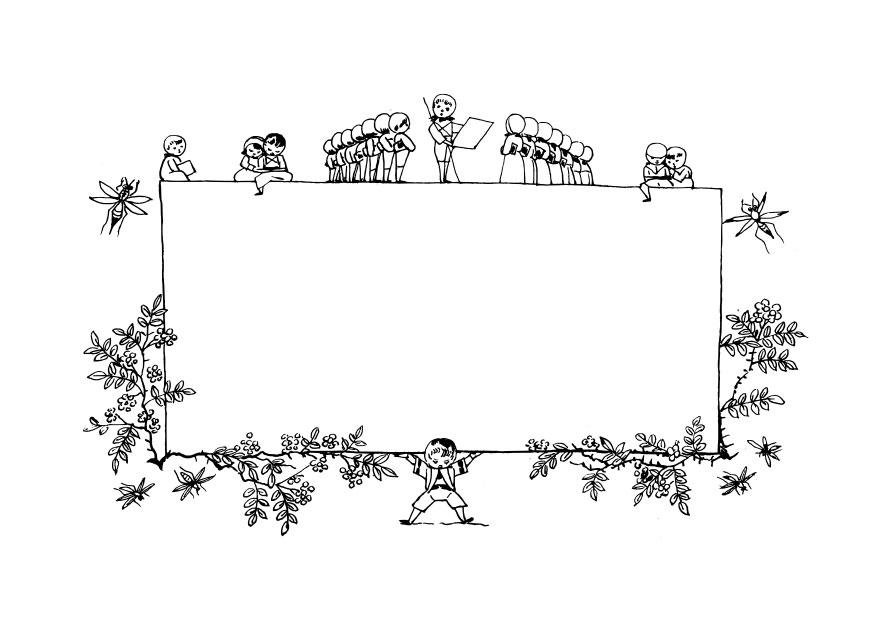 cadre rA©tro Coloriage cadre rA©tro