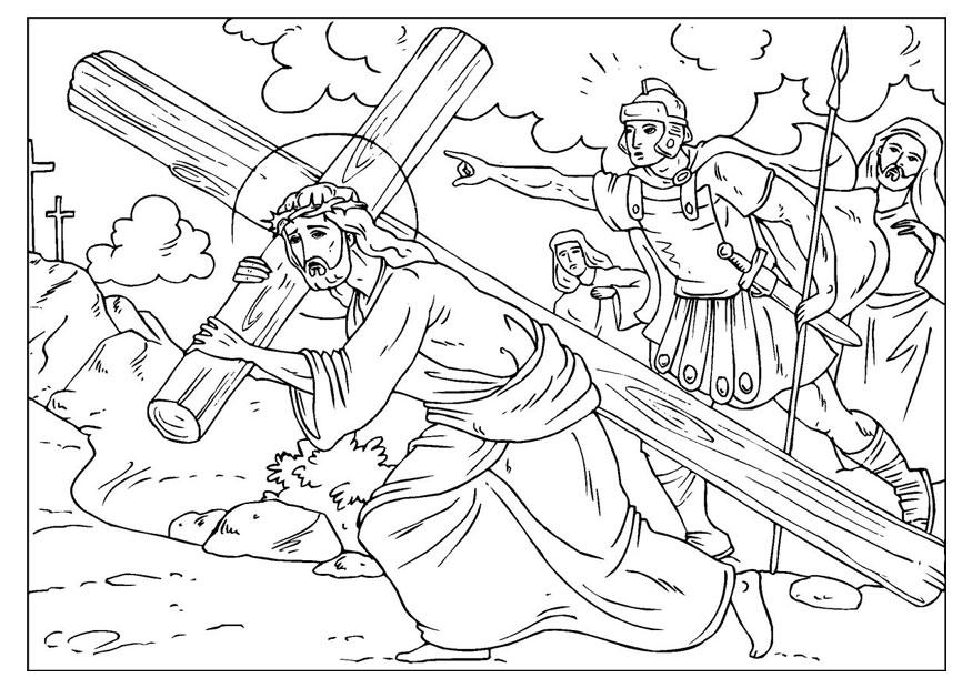 calvaire Coloriage calvaire